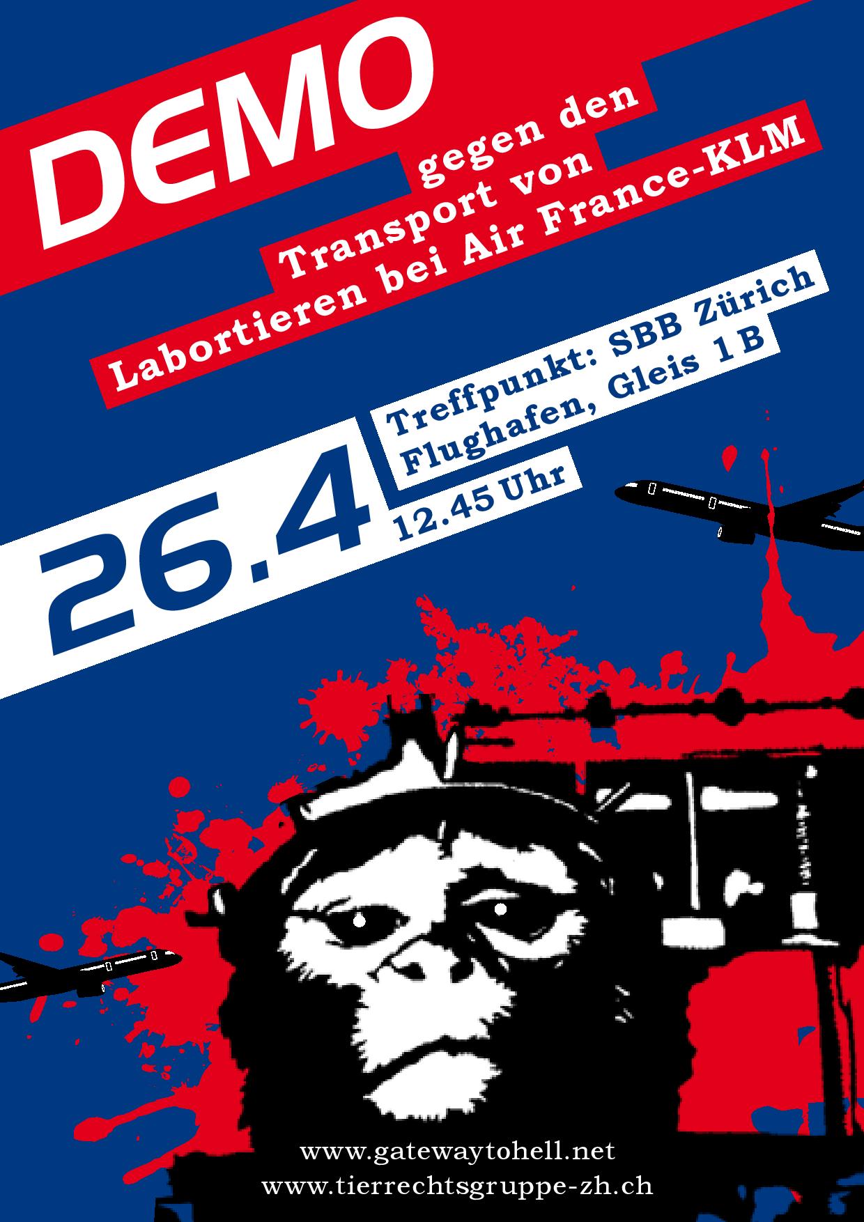 Demo gegen Air France-KLM